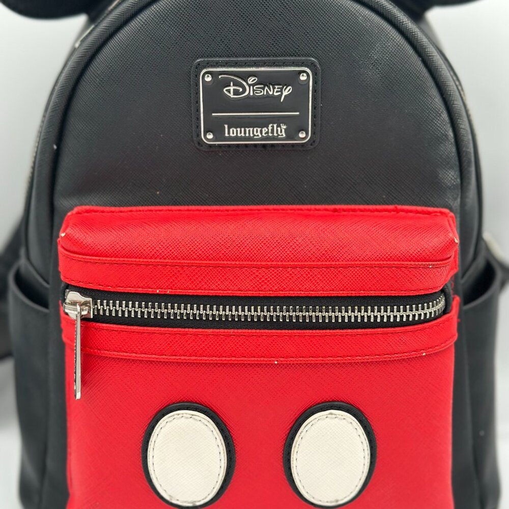 Loungefly: Disney Mickey Mouse Mini Faux Leather Backpack - Picture 2 of 9